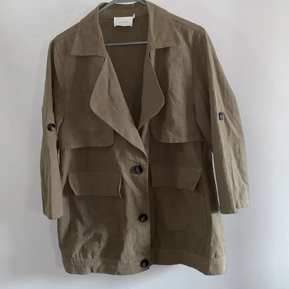 Lush oversized linen jacket - Picture 2 of 4